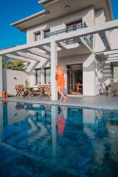 Havuzlu Korunakli Jakuzili Villa Fethiye Kültér fotó